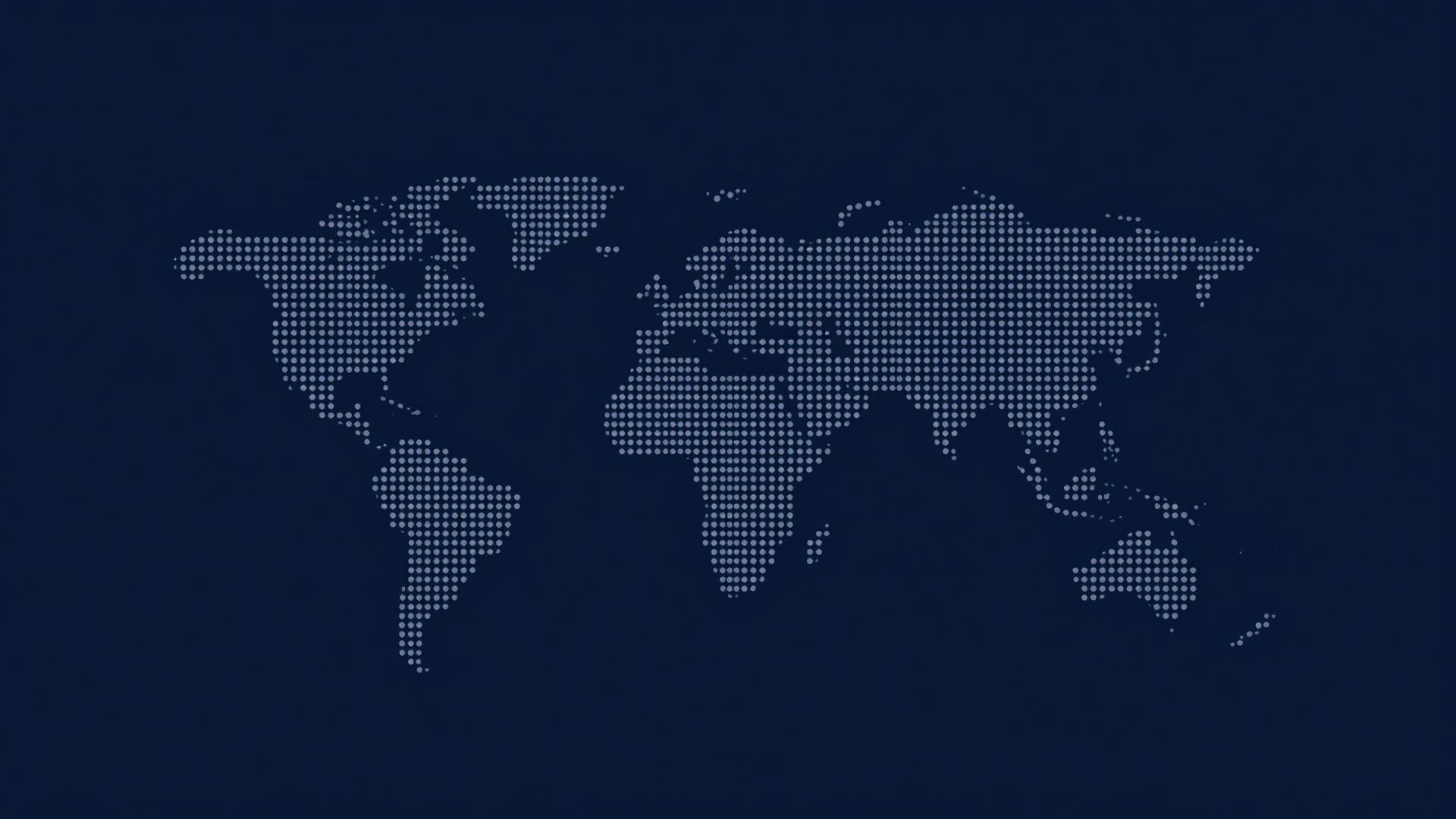 Dotted world map showing AVJ Tradelinks sourcing bases in India and Dubai and export markets across Africa, the GCC, Asia and Europe